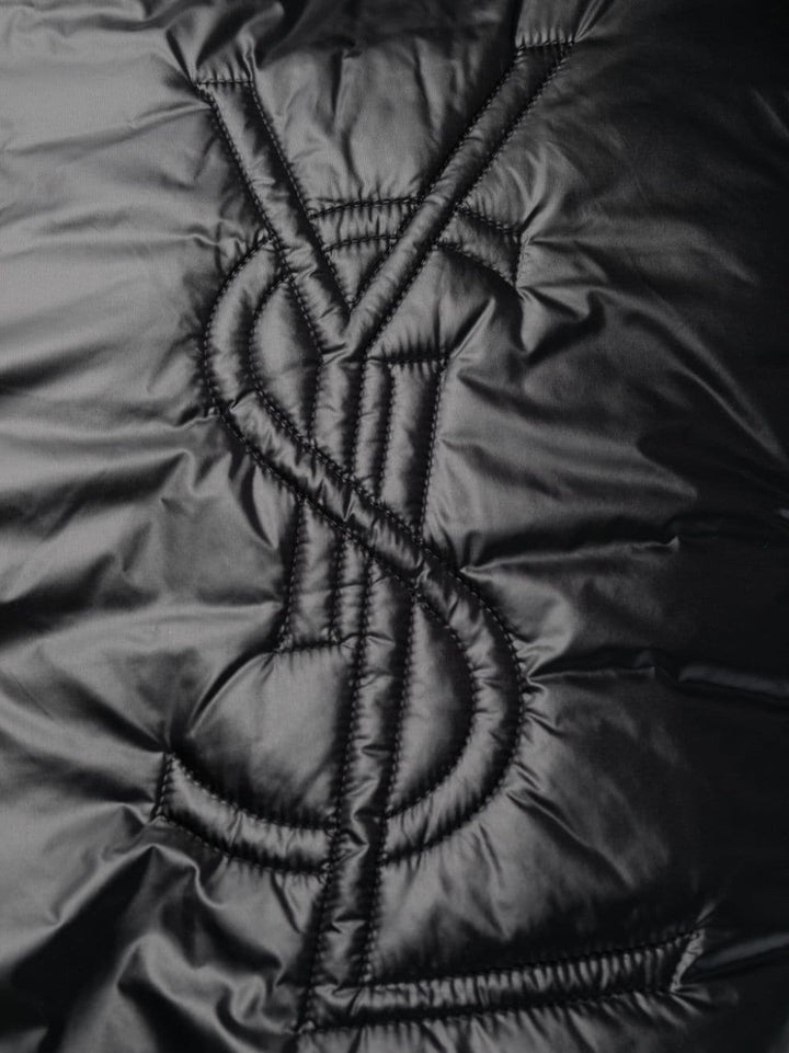Saint Laurent Jackets Saint Laurent Cassandre Anorak Oversized Hooded Coat Saint Laurent Cassandre Anorak | Oversized Hooded Coat | Embroidered Logo Brand