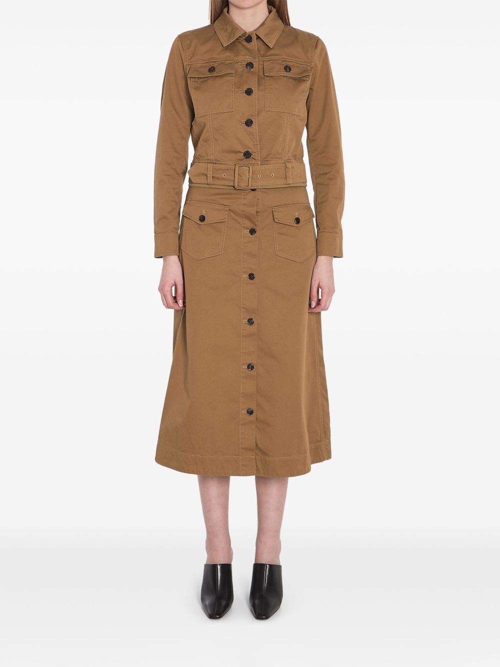 Saint Laurent Jackets 38 Saint Laurent Jackets Brown Saint Laurent Camel Brown Cropped Twill Jacket with Belted Waist Brand