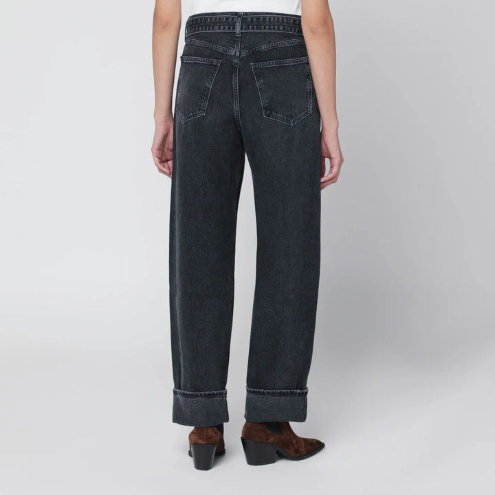 AGOLDE - Jeans Cuffer Taper grey washed effect Brand Jeans