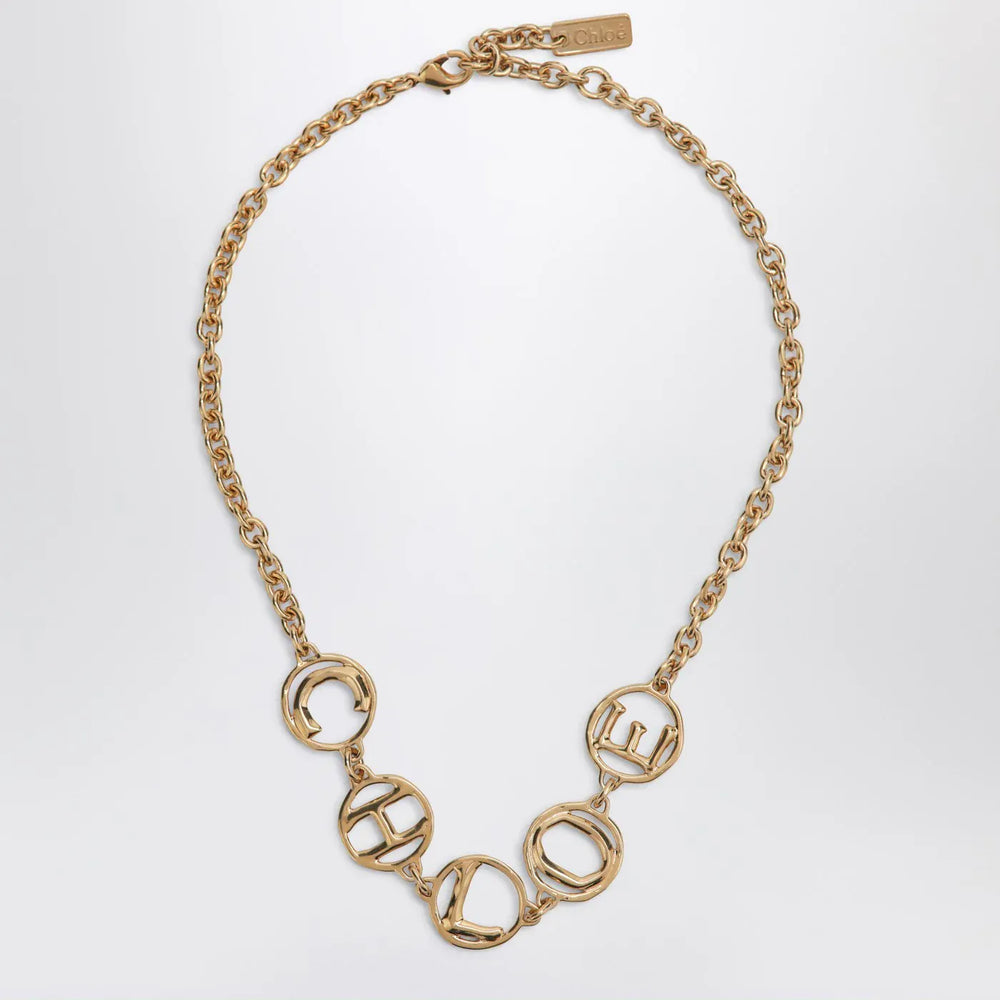 Chloé - Chloé Script Vintage Gold choker Brand Jewelry TU