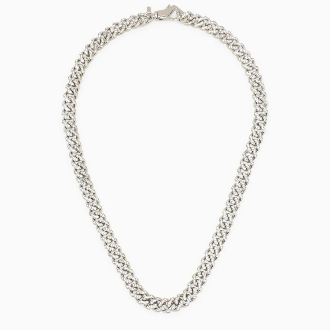 Emanuele Bicocchi - 925 silver chain necklace with crystals Brand Jewelry TU