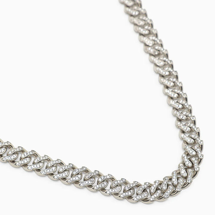 Emanuele Bicocchi - 925 silver chain necklace with crystals Brand Jewelry TU