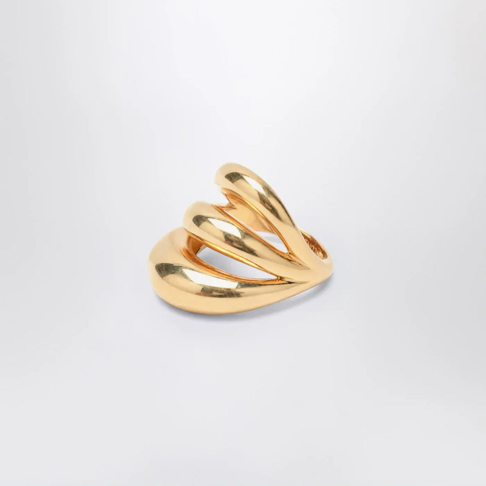PANCONESI - Triptych Blow Up gold ring Brand Jewelry M