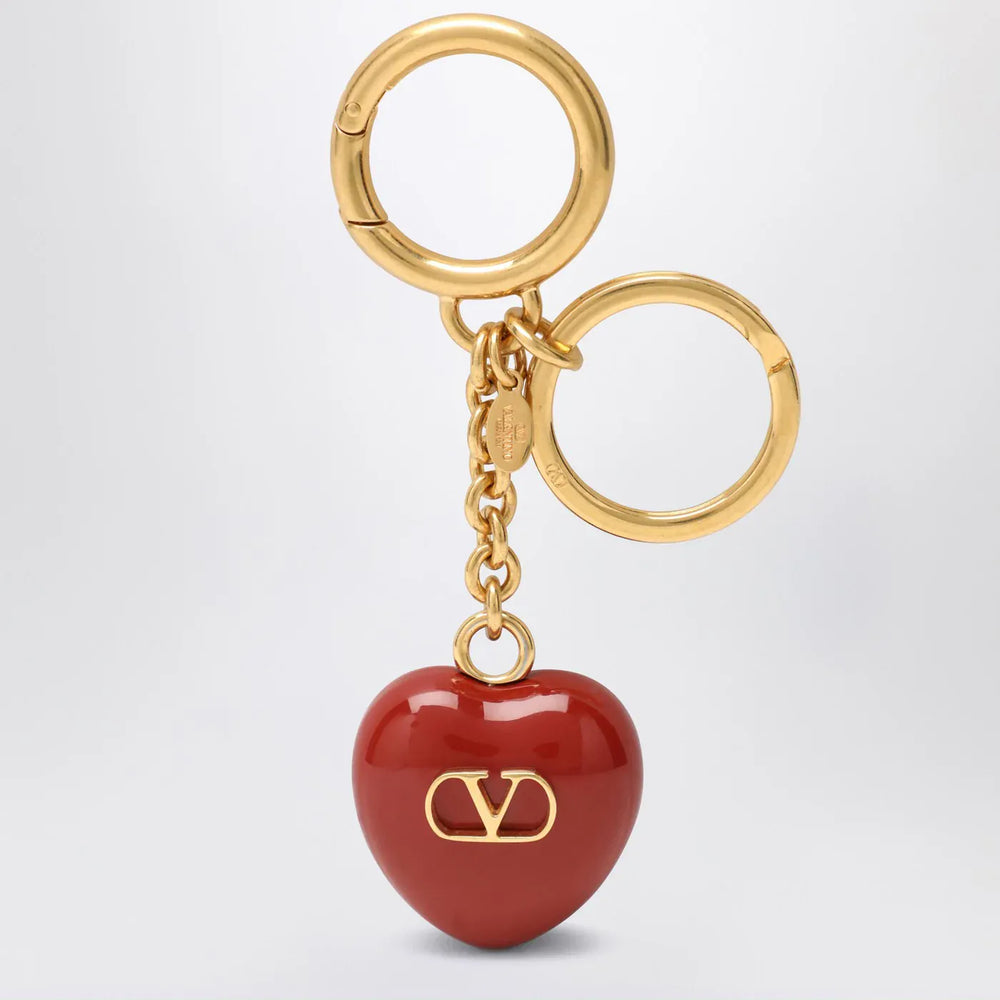 Valentino Garavani - Bag charm keyring Coeur Royal in red Brand Jewelry TU