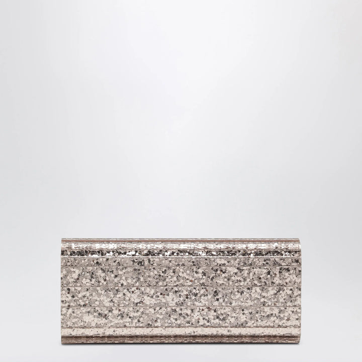 Jimmy Choo - Pink Sweetie Glitter Fabric Clutch Brand U