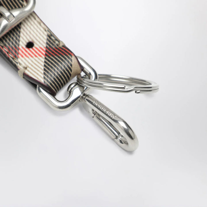 Burberry - Beige Check keychain Brand Keychains TU