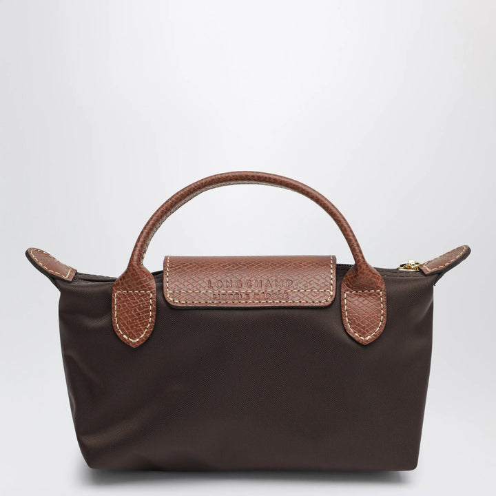 Longchamp - Le Pliage Original Pebble clutch bag moka Brand U