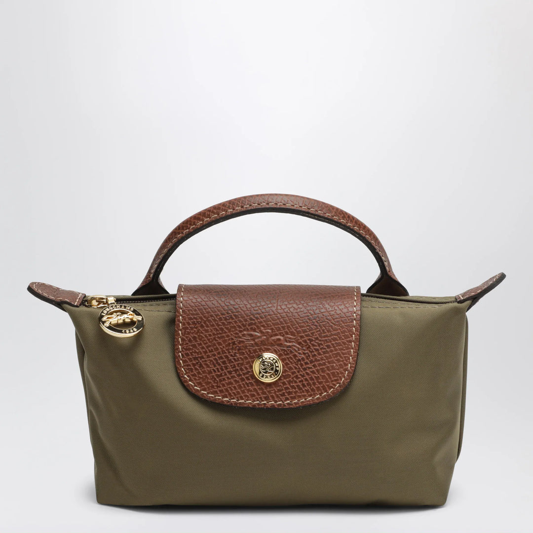 Longchamp - Le Pliage Original Pebble clutch bag olive Brand U