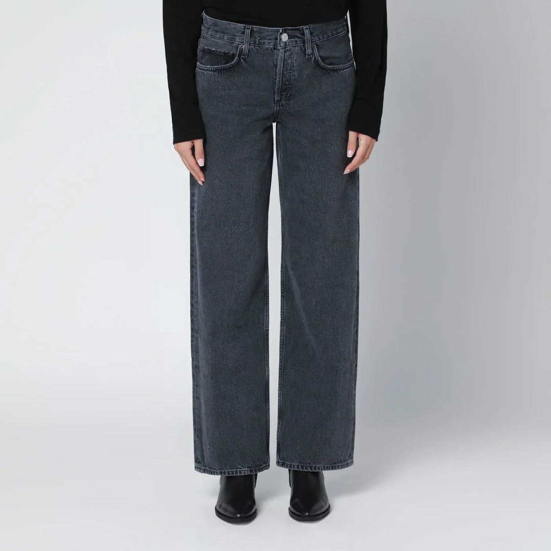 AGOLDE - Black faded-effect jeans Brand Pants 27