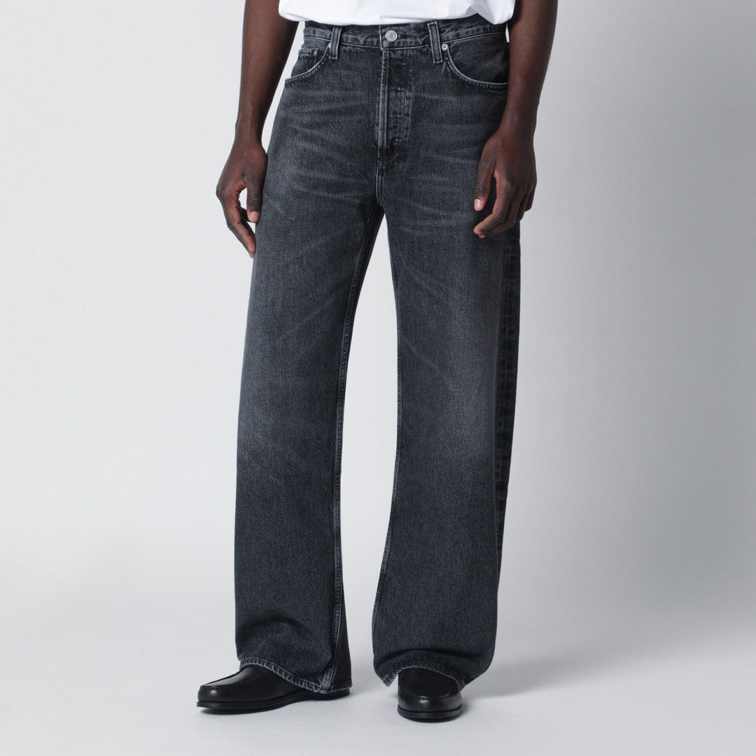 Pants AGOLDE - Dark washed black Afton jeans Brand