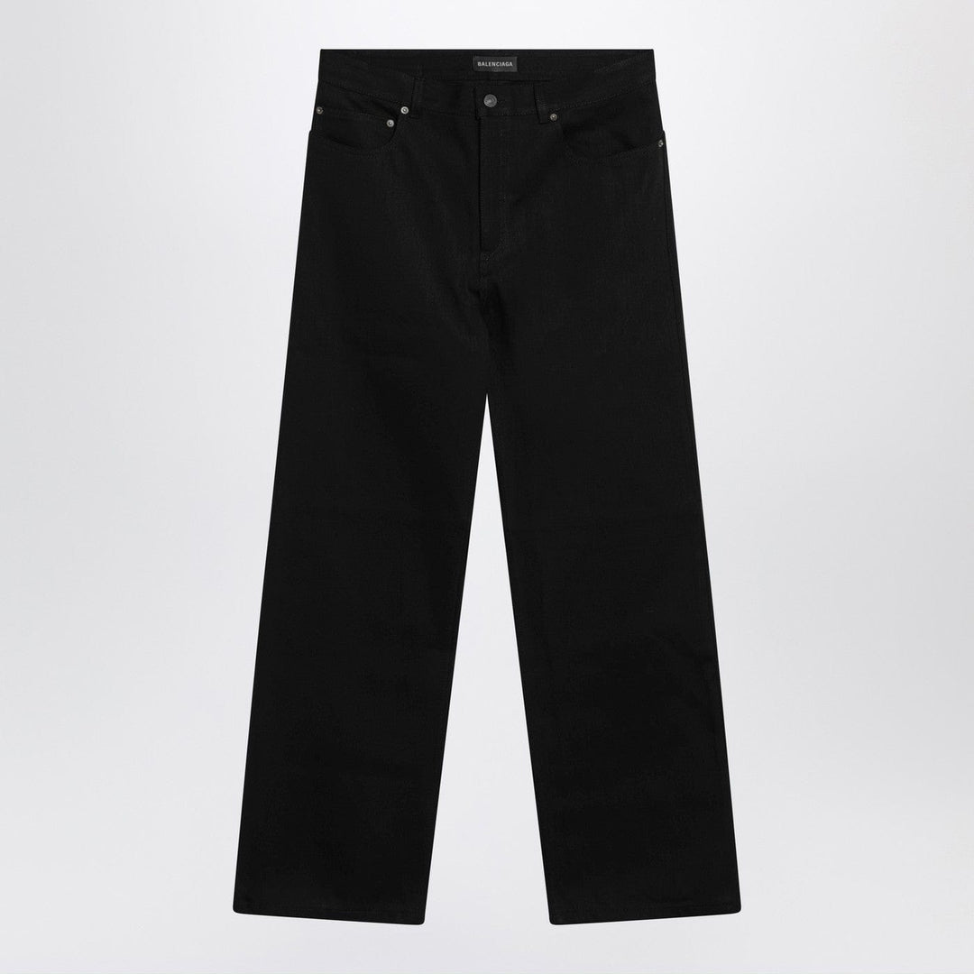 Pants Balenciaga - Black cotton denim trousers Brand