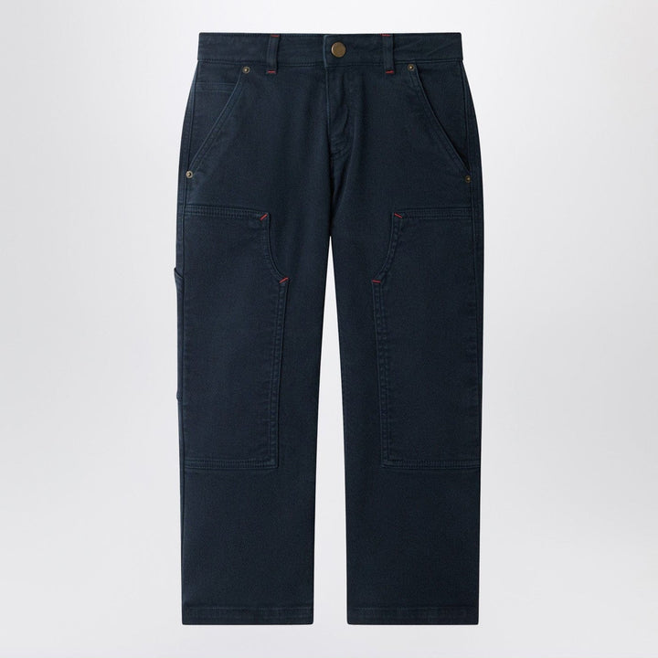 Pants 12 Bonpoint - Ewann navy blue cotton trousers Brand