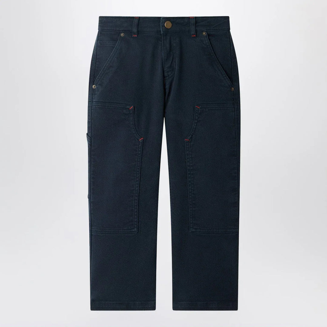 Bonpoint - Ewann navy blue cotton trousers Brand Pants 12