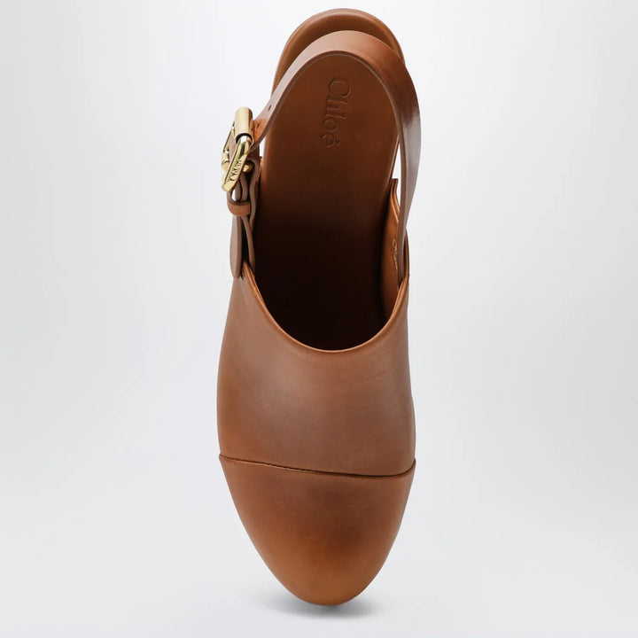 Chloé - Brown Jeannette clogs with studs Brand Pants