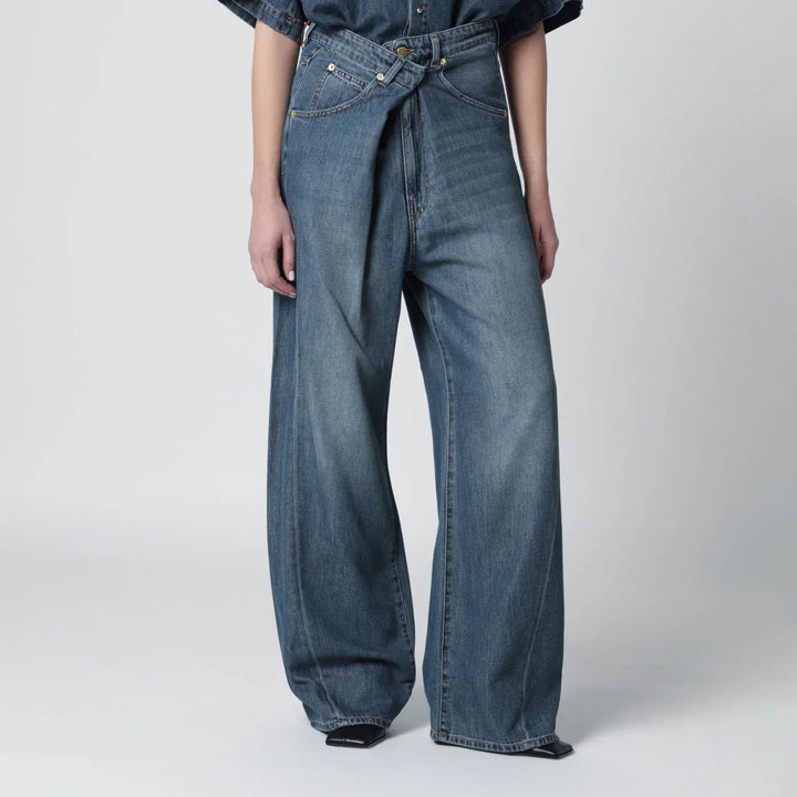 DARKPARK - Ines jeans with cuffed hem and light wash Brand Pants 25