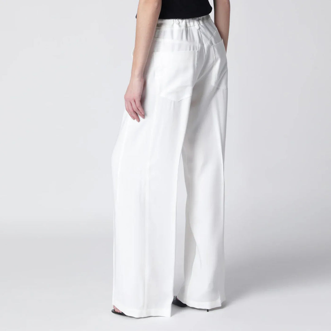 DARKPARK - White Iris trousers in crêpe Brand Pants