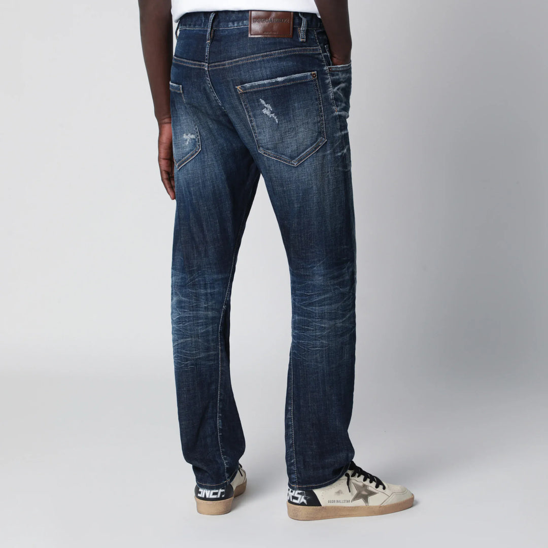 Dsquared2 - Blue washed-effect jeans Brand Pants