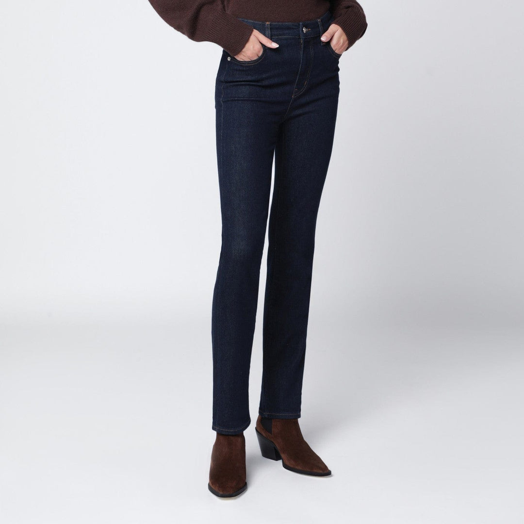 Pants Frame - Dark blue straight jeans The Pencil Brand
