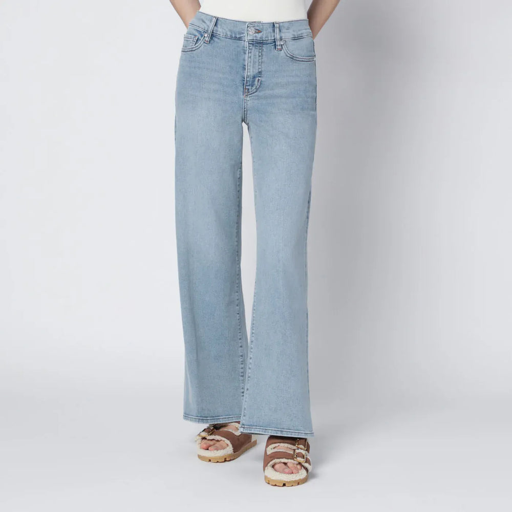 Frame - Le Slim Palazzo jeans in Tribute light blue Brand Pants 27
