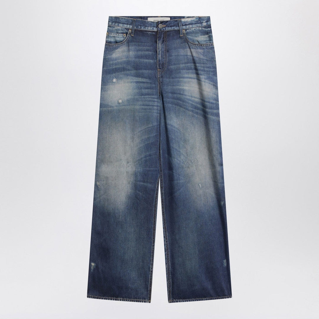 Pants 42  IT Golden Goose - Wide-leg blue denim trousers Brand