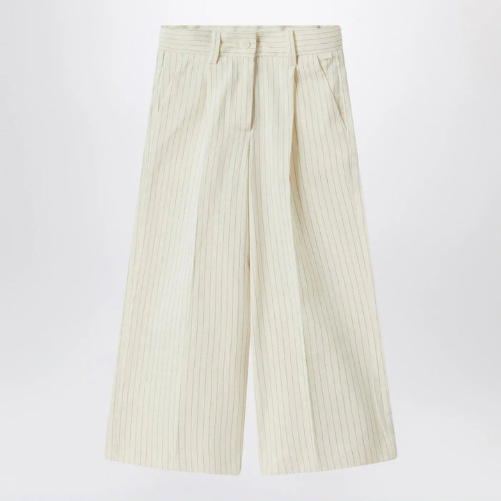 Il Gufo - Pinstriped cotton pants Brand Pants 8