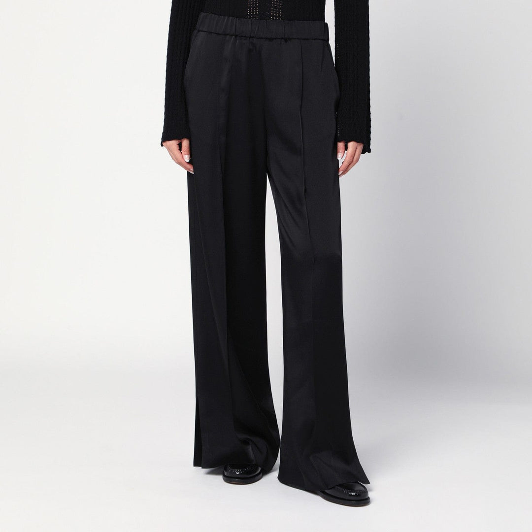 Pants 36  FR Jil Sander - Black satin palazzo pants Brand