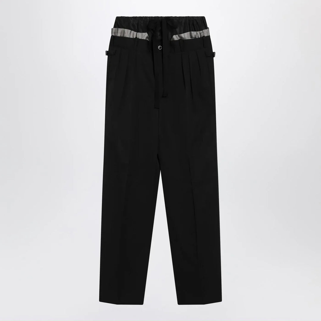 Maison Margiela - Black trousers “Anonymity of the Lining” Brand Pants 50 IT