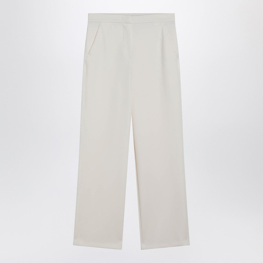 Pants Max Mara - Ivory straight-leg trousers Brand
