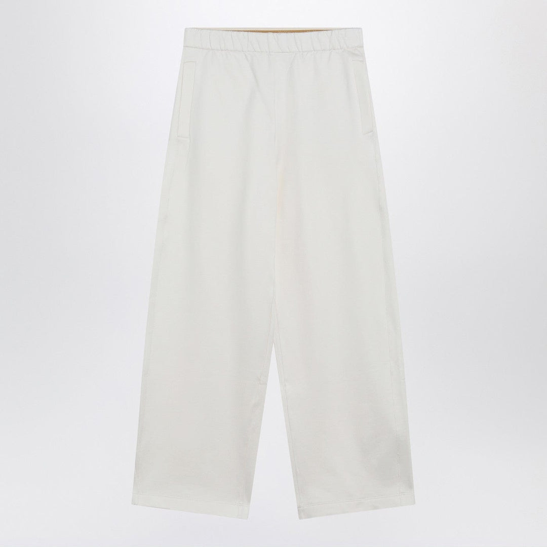 Pants M Max Mara - White silk blend trousers Brand