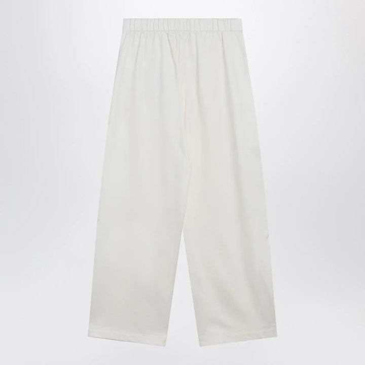 Max Mara - White silk blend trousers Brand Pants M
