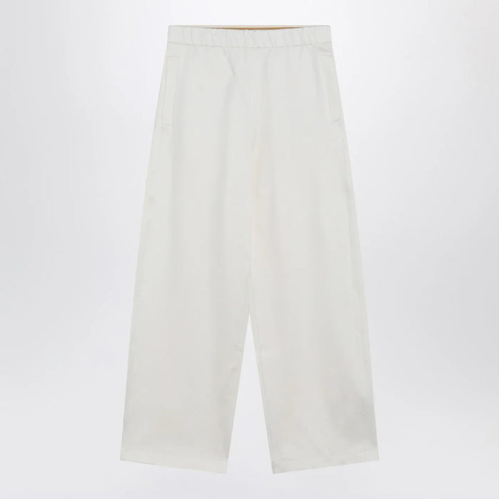 Max Mara - White silk blend trousers Brand Pants M