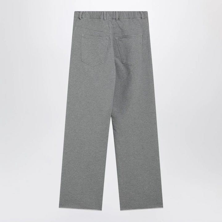 MM6 Maison Margiela - Grey mélange cotton trousers Brand Pants S