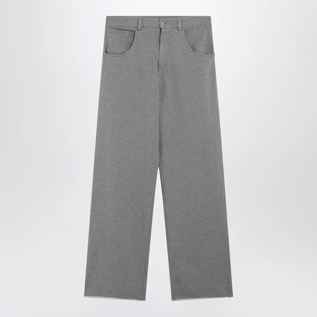 MM6 Maison Margiela - Grey mélange cotton trousers Brand Pants S