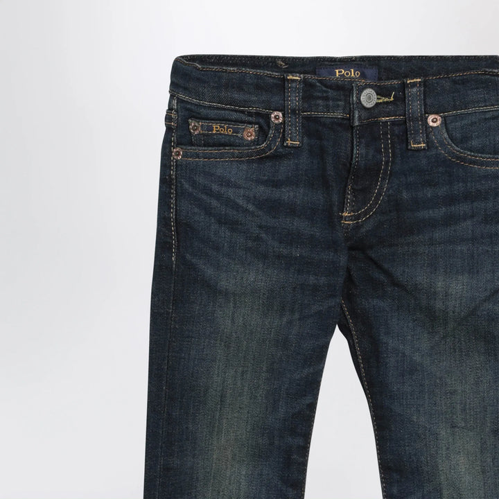 Polo Ralph Lauren - Dark blue washed-effect jeans Brand Pants