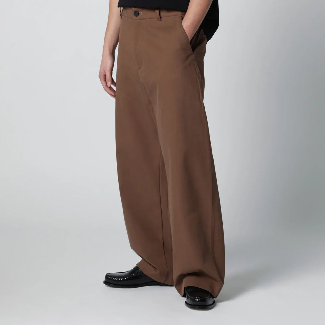 STUDIO NICHOLSON - Bosworth trousers brown Brand Pants