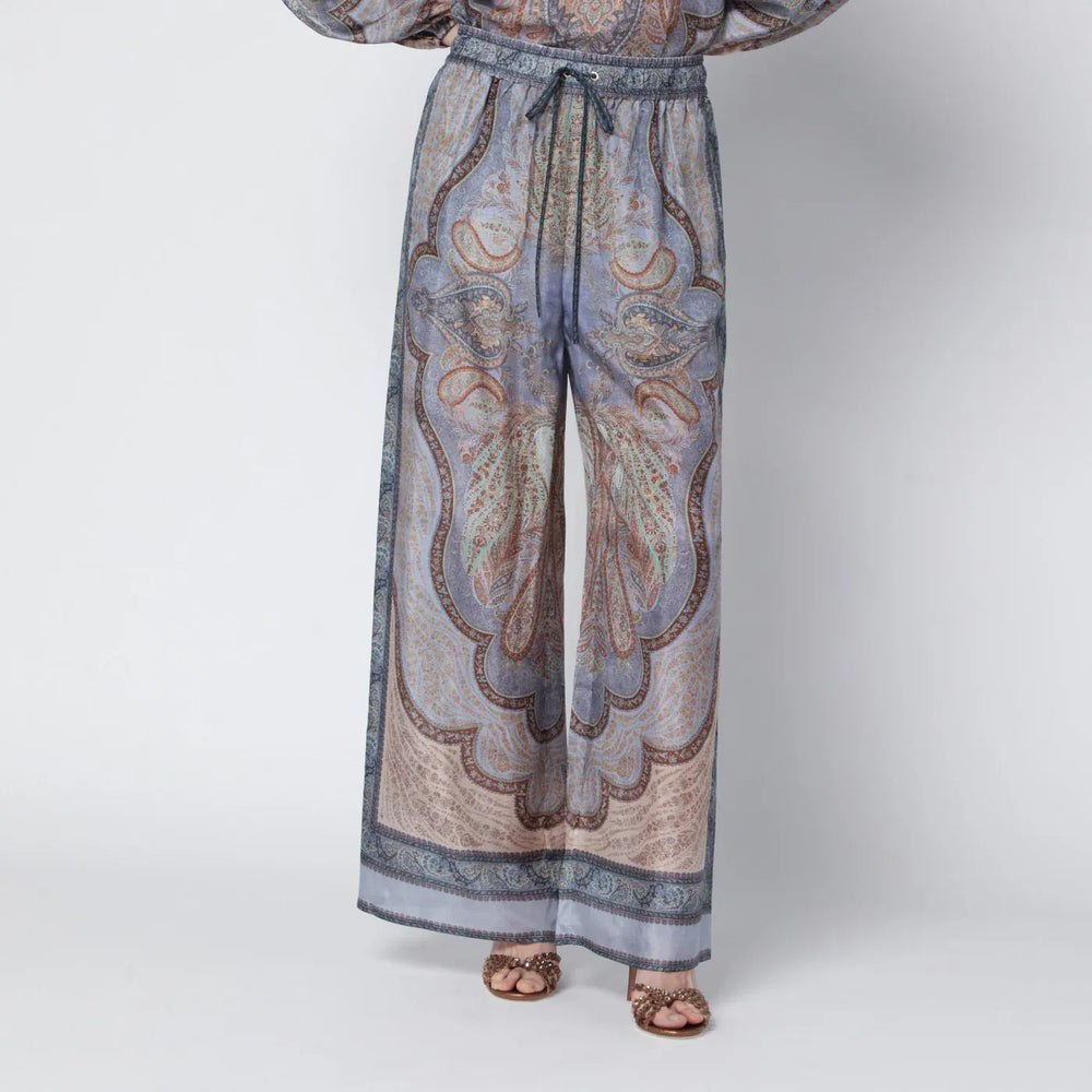 ZIMMERMANN - Wanderlust trousers with tapestry print Brand Pants 1