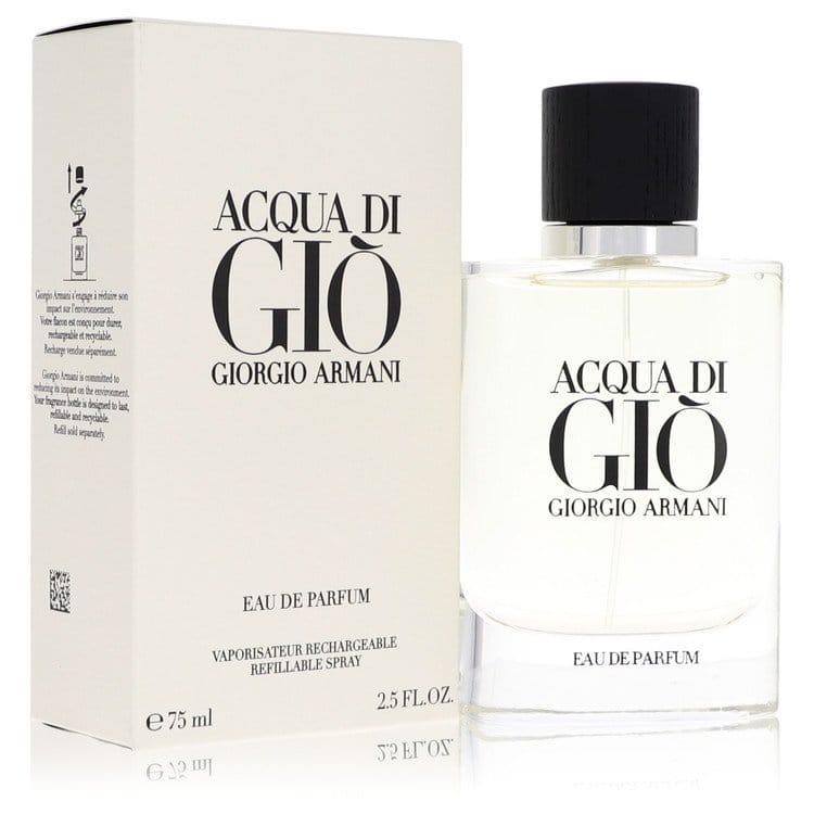 Perfume & Cologne 75 ml Eau De Parfum Refillable Spray Acqua Di Gio Eau De Parfum Refillable Spray By Giorgio Armani 75ml Brand