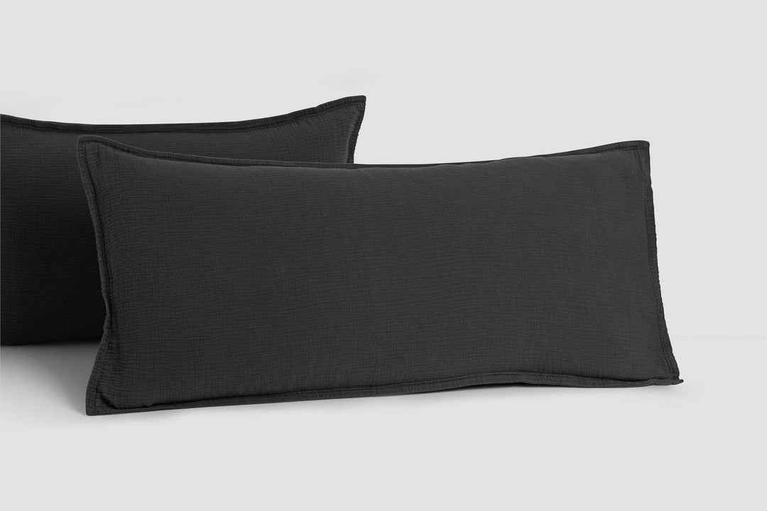 Bemboka pillow cases Charcoal / King pair 48x90cm Bemboka Ripple Pillow Cases Bemboka Ripple Pillow Cases I Supreme Comfort I Best Sleep I Shop Now Brand