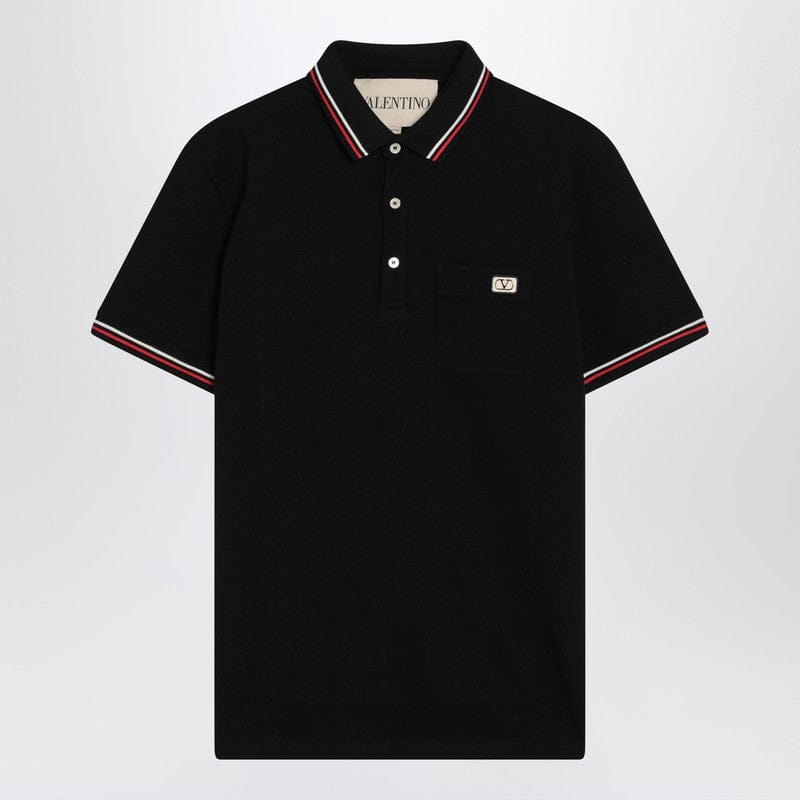 Shirts & Tops Valentino - Black polo shirt with Vlogo Signature - XXL Brand