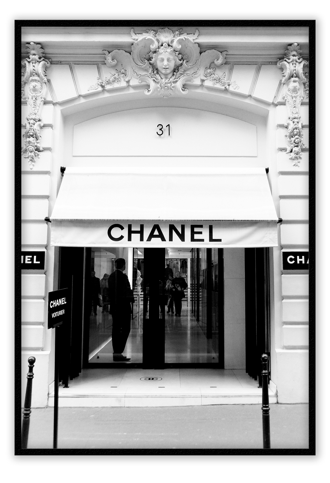 Canvas Print 50x70cm / Black Lux Boutique Lux Boutique Wall Art : Ready to hang framed artwork. Brand