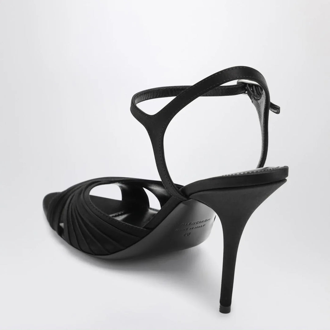 Balenciaga - Black Dynastie satin sandals Brand Sandals