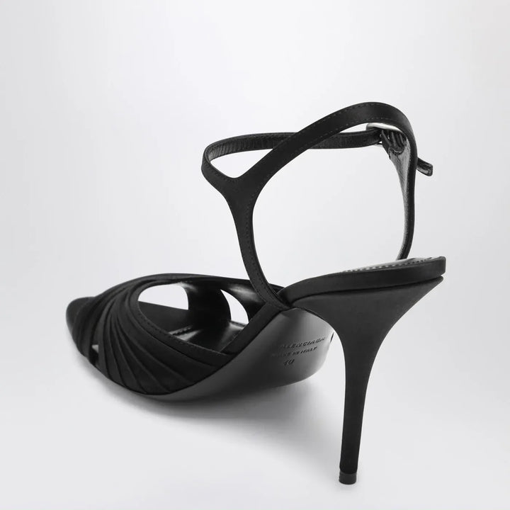 Balenciaga - Black Dynastie satin sandals Brand Sandals