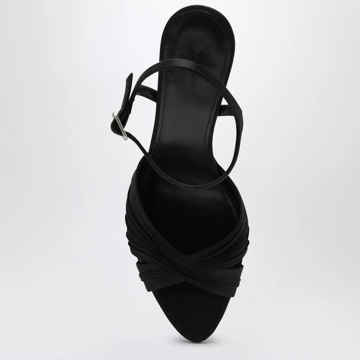 Balenciaga - Black Dynastie satin sandals Brand Sandals
