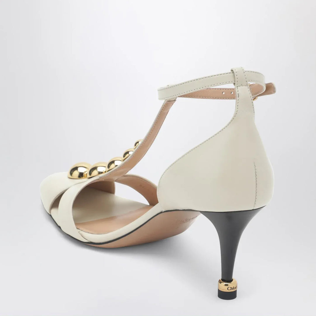Chloé - Cleia ivory heeled sandals Brand Sandals