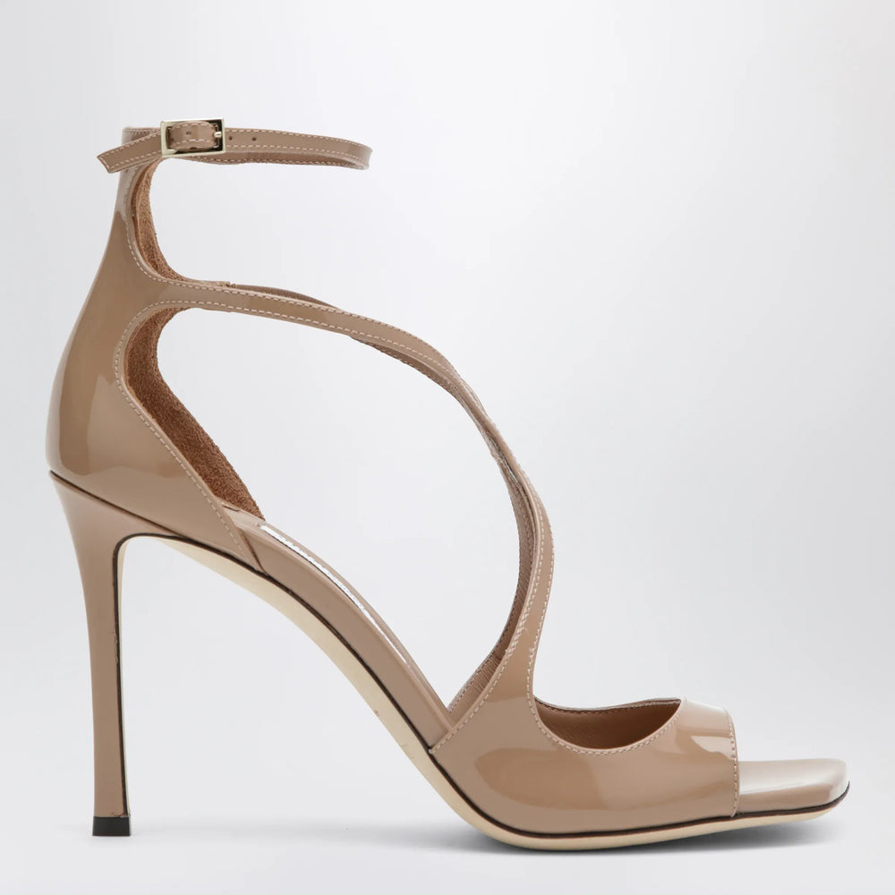 Jimmy Choo - AZIA patent leather sandals in pastel pink Brand Sandals 36 IT