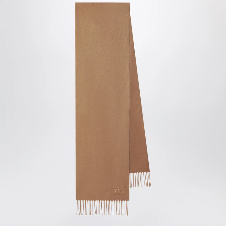 Max Mara - Camel-colored cashmere scarf Brand Scarves &amp; Shawls U