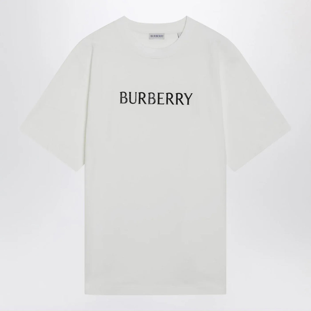 Burberry - White T-shirt with logo print Brand Shirt S