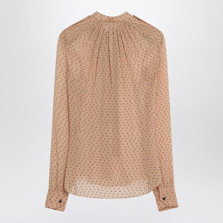 Saint Laurent Shirts 40 Saint Laurent Beige polka dot blouse in silk blend Saint Laurent Beige polka dot blouse in silk blend Brand