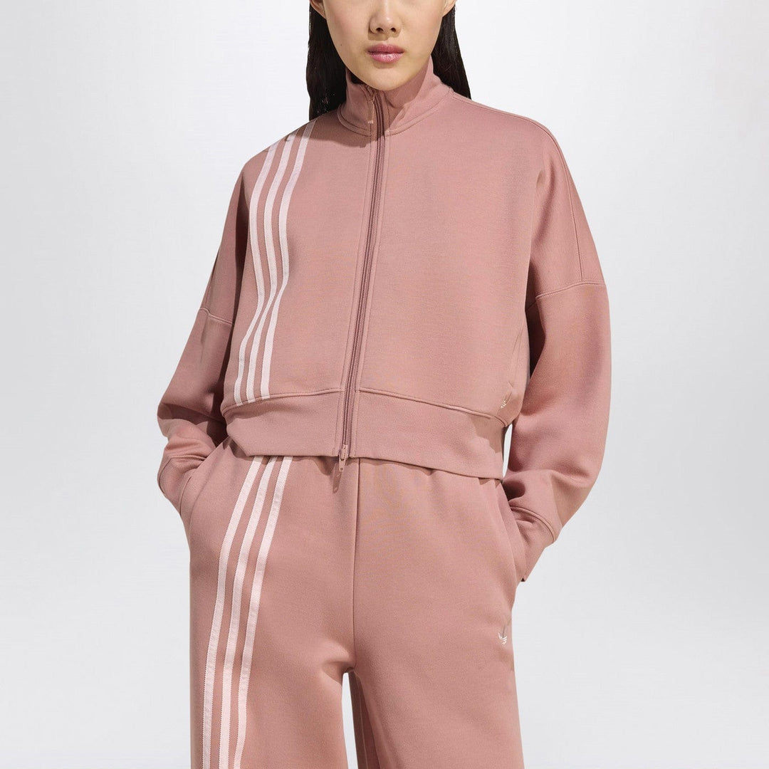 Shirts & Tops L adidas Originals - Off Placed 3-Stripes zip sweatshirt pink Brand