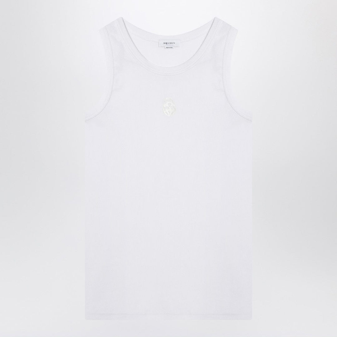Shirts & Tops S Alexander McQueen - White cotton tank top Brand